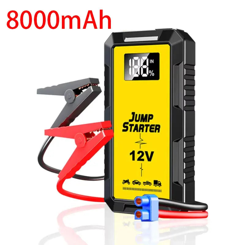 High-power Automobile Emergency Starting Power Supply 8000mAh Screen Safety Hammer Car Starting Device Power Bank Accessories sayaragear