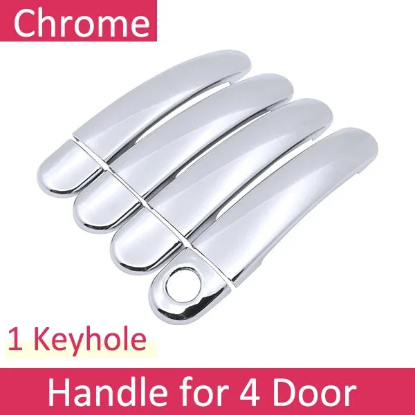 Chrome Car Door Handle Cover for Seat Leon MK1 1M 1999~2004 Handles Covering Trim Set Exterior Accessories 2000 2001 2002 2003 sayaragear