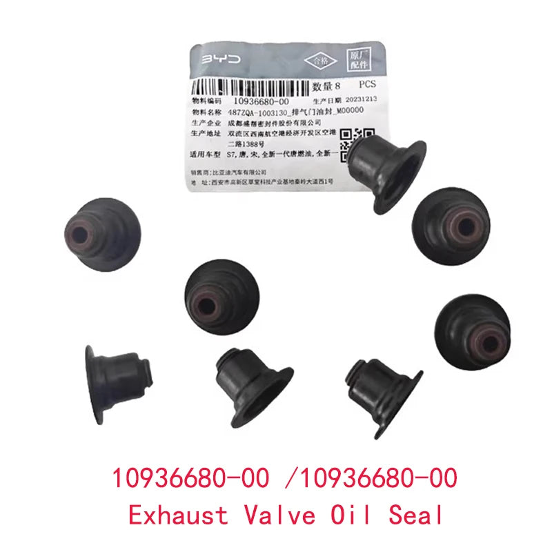 Valve Oil Seal for BYD S7 SONG HAN-DM TANG U8 487ZQA Inlet Exhaust Valve Oil Seal Car Accessories - sayaragear