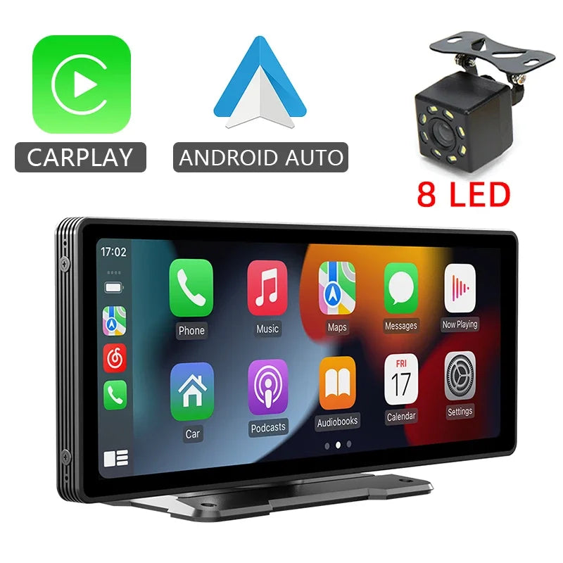 10.26" Car Mirror Radio Multimedia Video Player Universal Wireless Carplay Android Auto Screen With Bluetooth AUX USB sayaragear