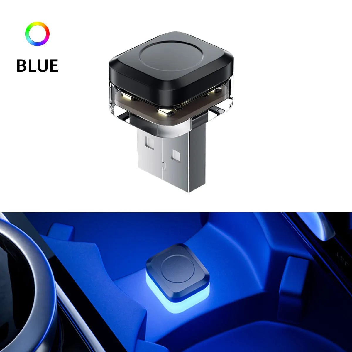 1pcs Mini USB LED Car Light Decoration Atmosphere Lights Universal Emergency Lighting Decorative Ambient Lamp for PC Flat Car sayaragear