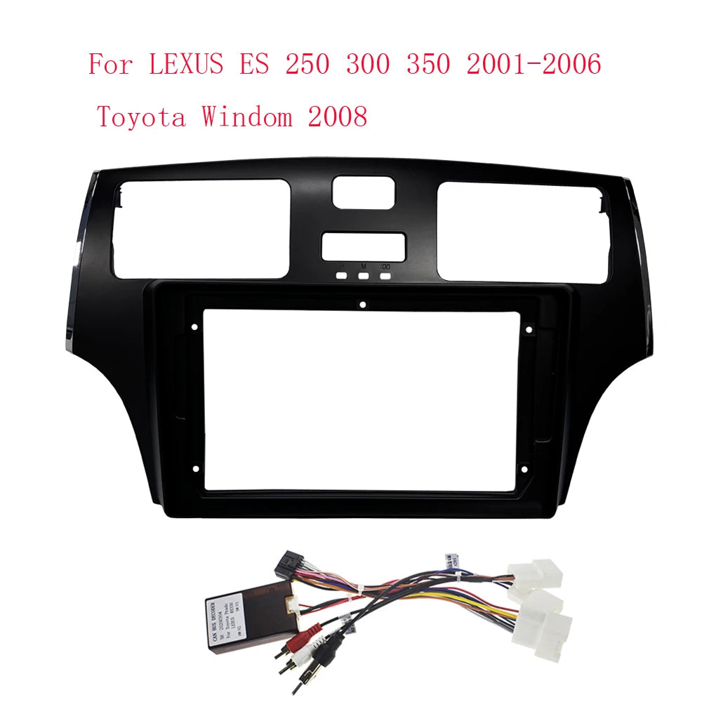 HAOCHEN 2DIN 9 Inch Car Frame Fascia Adapter For Lexus ES ES300 ES250 ES330 XV3 Toyota Windom Android Fitting Panel Kit sayaragear
