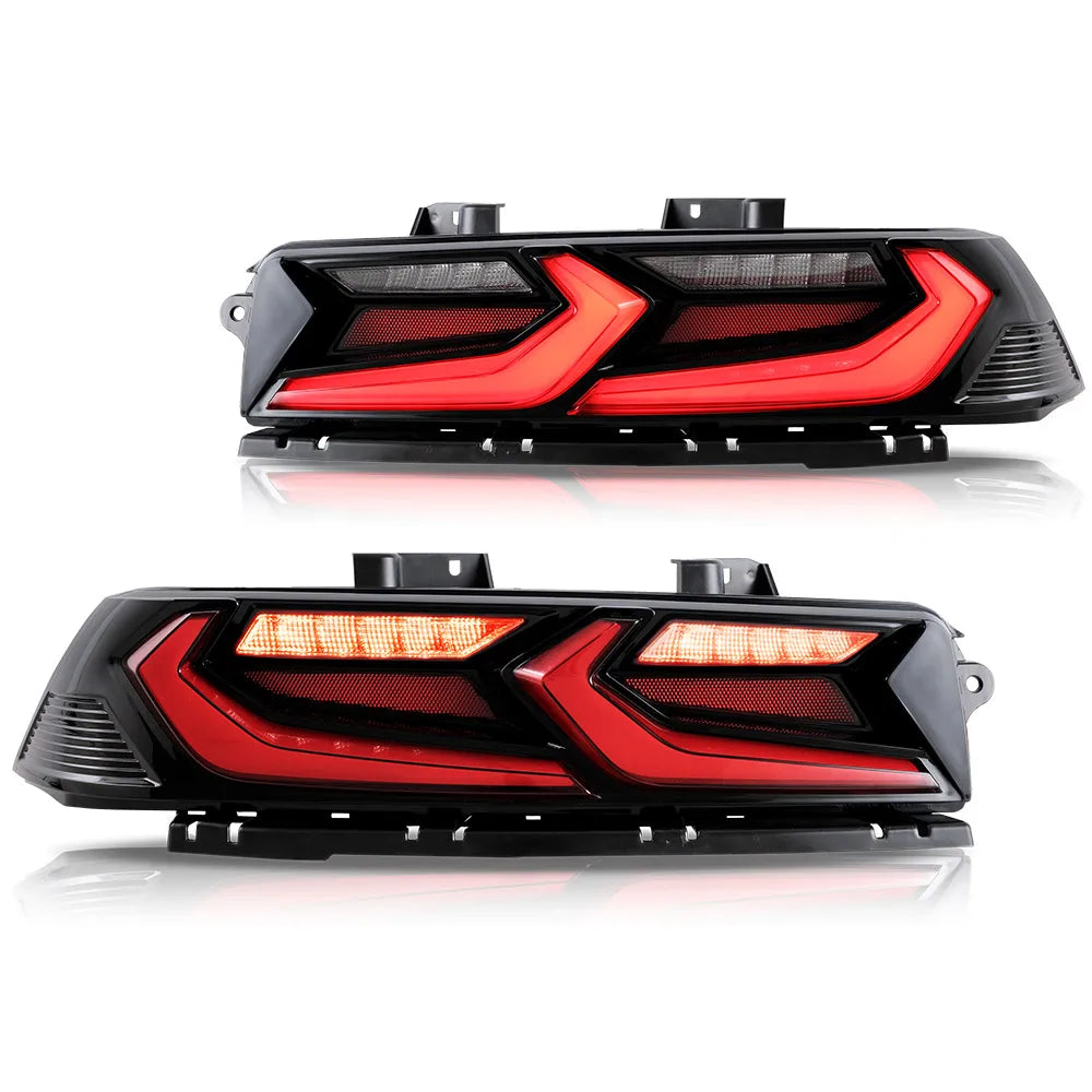 Vland 2014-2015 Camaro 5th Gen Facelift LED Tail Lights with Sequential Turn Signal Rear Lamp Assembly Upgrade sayaragear