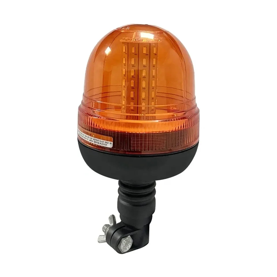 12V 24V 60 LED Amber Truck Car Tractor Flexible Warning Emergency Strobe Light Mount Flashing Beacon Rotating Signal Lamp sayaragear