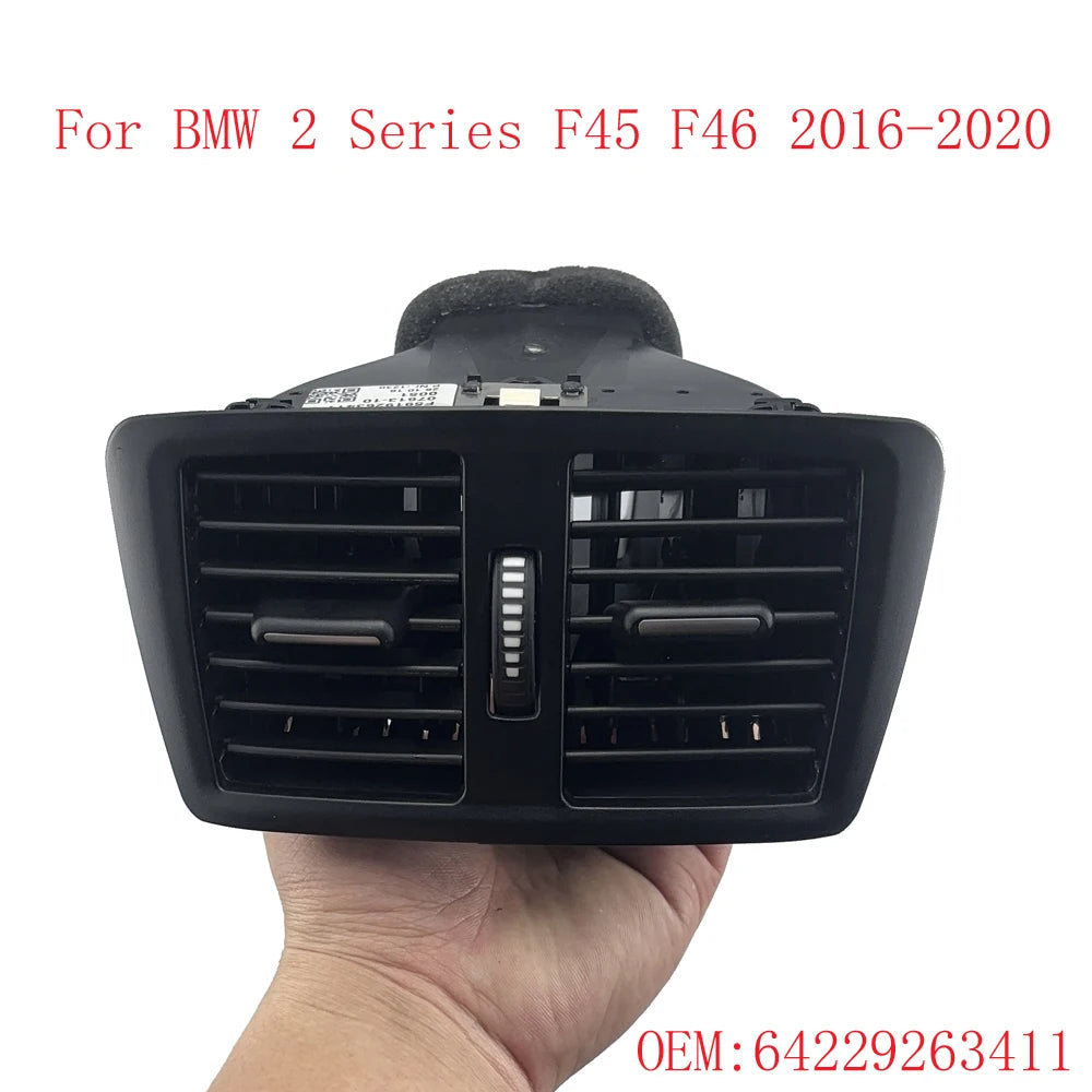 Car Rear Air Conditioning AC Vent Outlet Grille Complete Assembly Replacement For BMW 2 Series F45 F46 2016-2020 64229263411 sayaragear