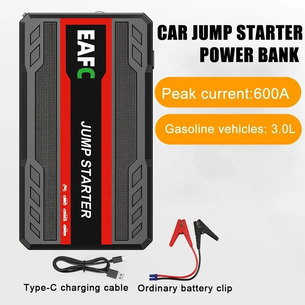 4000A/2000A/600A Portable Car Jump Starter PowerBank Booster Charger 12V Starting Device Petrol Diesel Car Booster JumpStarter sayaragear