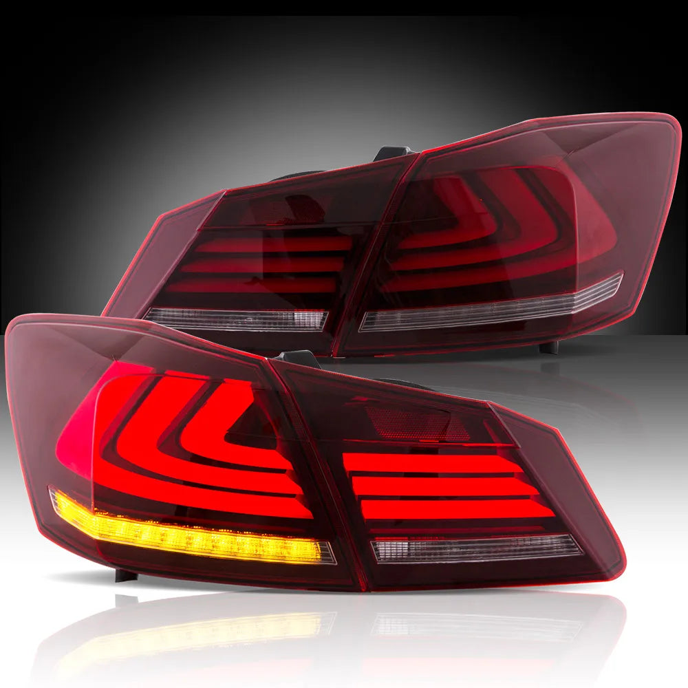 Vland 13-17 Accord 9th Gen Sedan LED Tail Lights With Sequential Turn Signal sayaragear