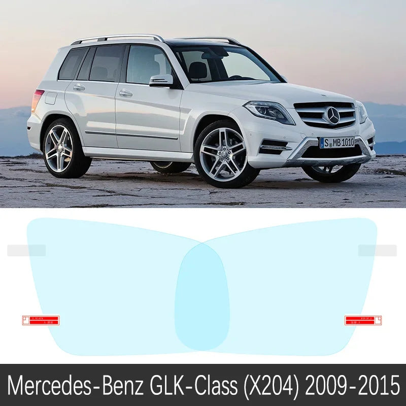 Car Rearview Mirror Film for Mercedes-Benz GLK-Class X204 2009-2015 2010 2011 2012 2013 Anti Fog Rainproof Sticker Accessories sayaragear