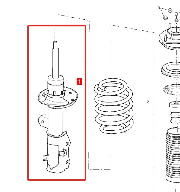 ATMMG For SAIC MG RX5 GS MGRX5 Front Shock Absorber Suspension Shock Absorber 10331148 10331147 Original New - sayaragear