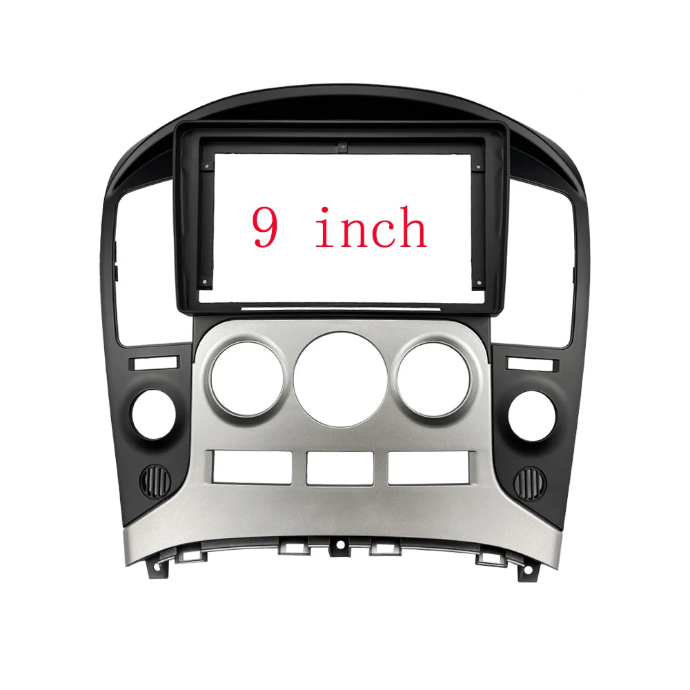 HAOCHEN 9 inch Car Fascia Radio Panel for HYUNDAI H1, H-1, HYUNDAI Starex, i800, iLoad, iMax 2007-2015 Dash Kit Facia Console sayaragear