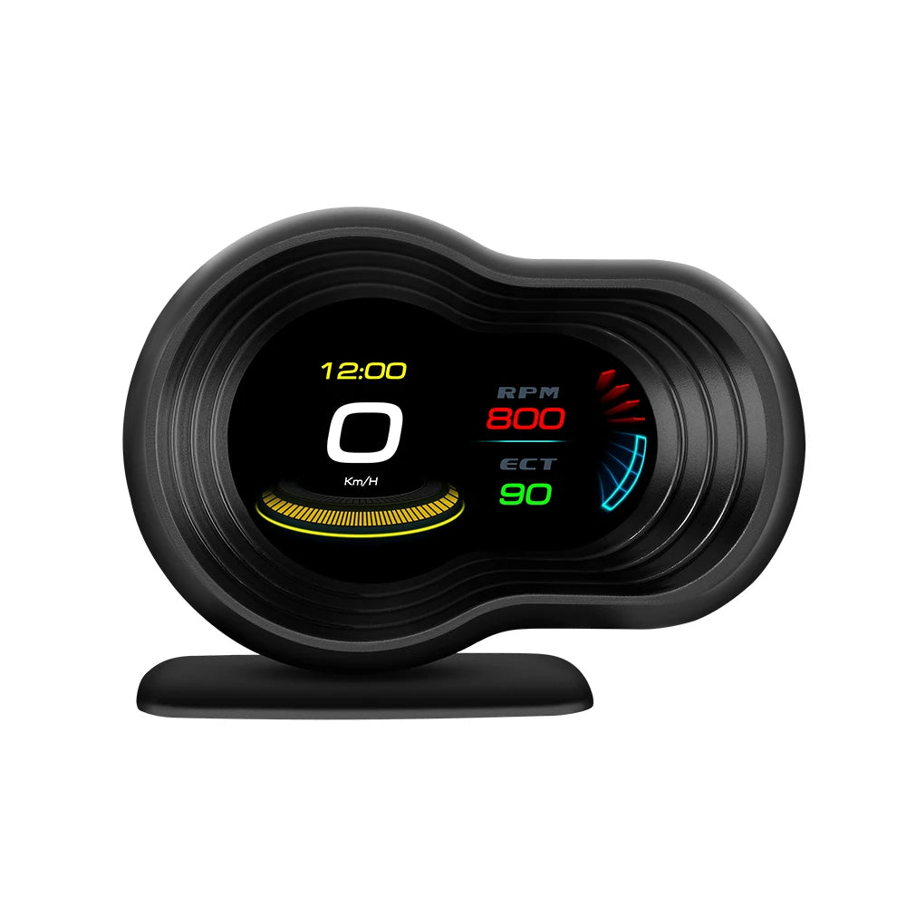 OBD2 Car HUD F9 OBD Head Up Display Auto Smart Car On-board Computer Gauge Digital Speedometer Temperature Engine RPM Alarm sayaragear