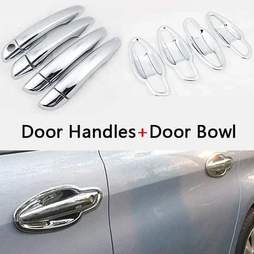 For Peugeot 308 T9 2014-2017 308SW Chrome Handle Covers Trim Set of 4Pcs Good Quality Car Accessories Stickers Car Styling 2015 sayaragear