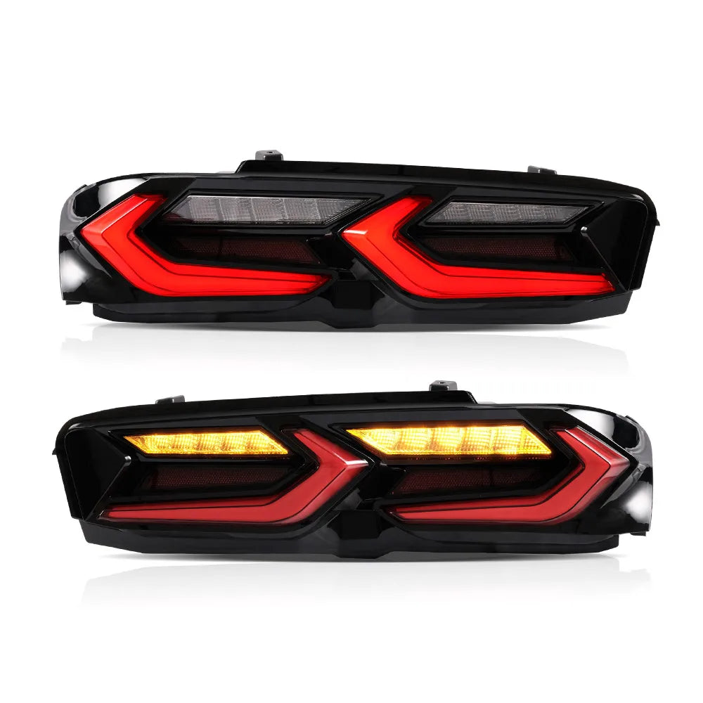 Vland 19-24 Camaro LED Tail Lights With Sequential Turn Signal Rear Lamp Assembly Upgrade sayaragear