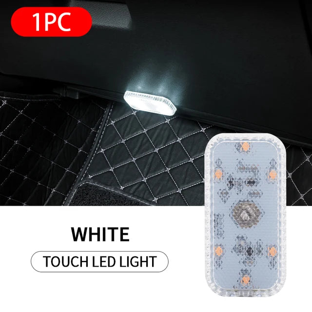 BLALION LED Interior Light Lamp Magnetic Wireless Touch Light Auto Roof Ceiling Reading Lamp for Trunk Storage Box USB Charging sayaragear