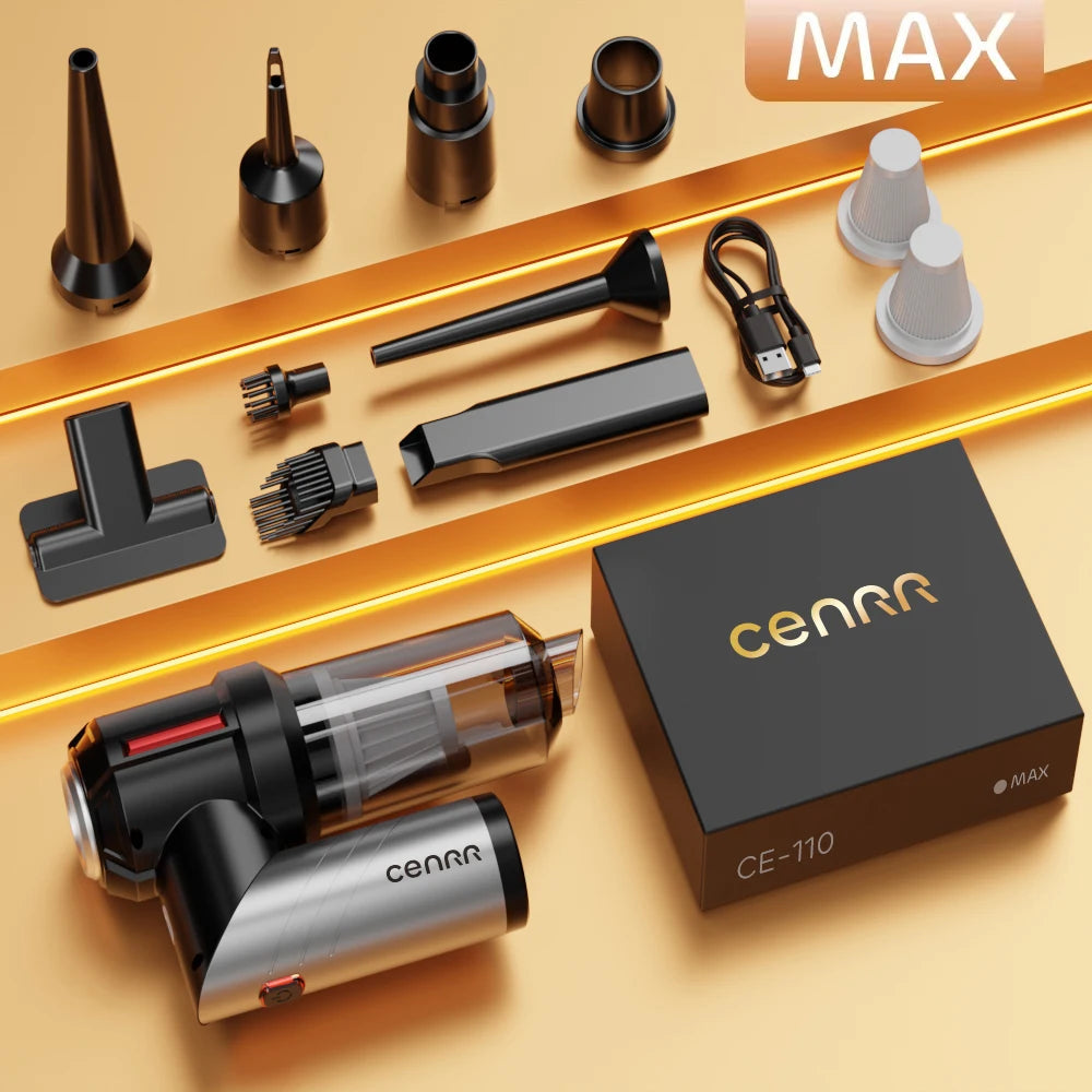 CENRR Car Vacuum Cleaner Mini 998000PA Powerful Cordless Portable Vacuum Cleaner for Home Appliance Handheld Blower Car Cleaner sayaragear
