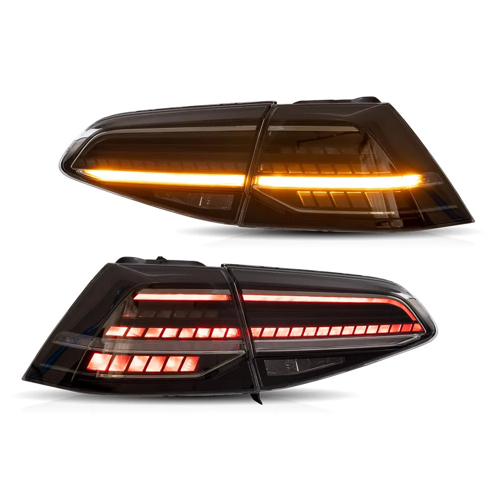 VLAND LED Tail Lights For 13-21 VW Golf MK7 MK7.5 Hatchback Sequential Turn Signal Rear Lamp Assembly sayaragear