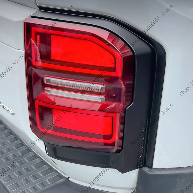 For Toyota Land Cruiser 250 Prado LC250 2024 2025 Automobile Accessories Rear Bumper Tail Light Cover Decorative Light Frame sayaragear