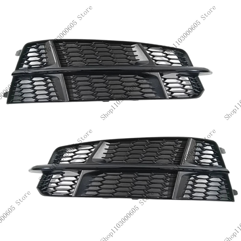 For AUDI A6 2015 - 2018 C7 S LINE PASSENGERS Auto Accessories Front Bumper Fog Light Frame Honeycomb Grille Protective Cover - sayaragear