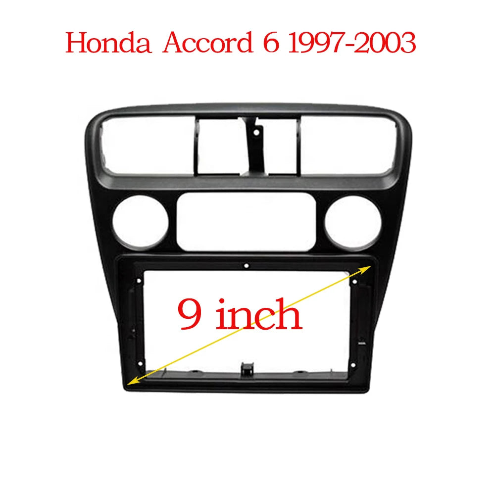 9 Inch Car Radio Fascia Frame 2DIN Install Panel Dashboard For Honda Accord 6TH 1998-2003 sayaragear