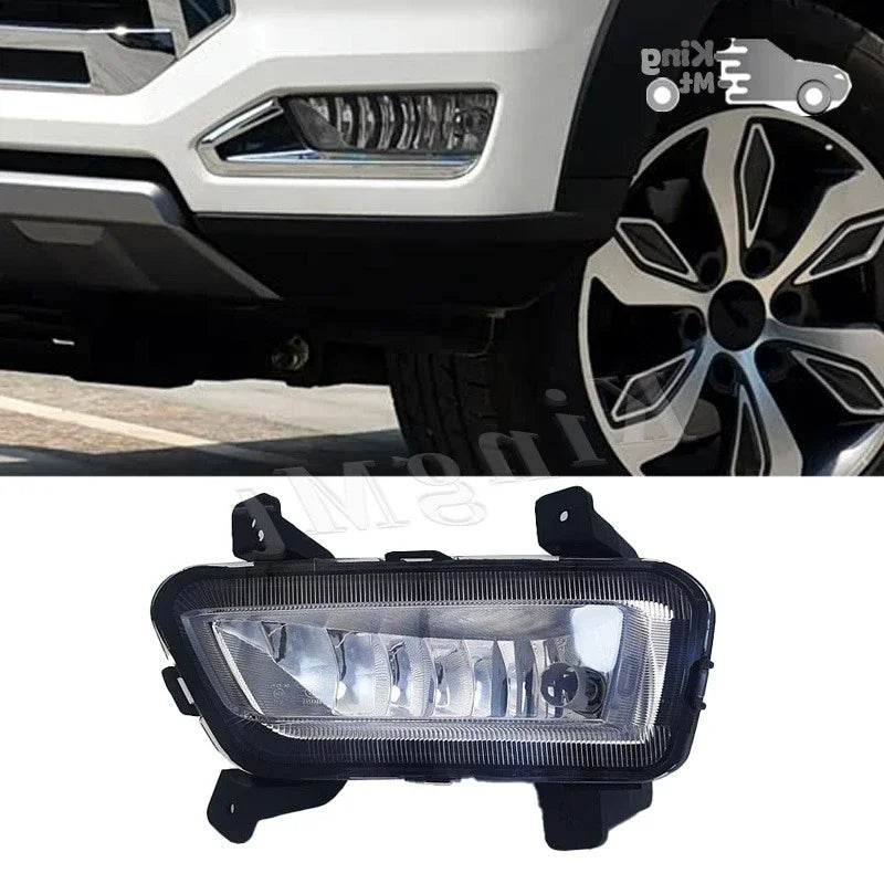 For JAC T8 Foglight Car Fog Light Assembly Halogen Front Bumper Fog Lamp Kit Replacement with Waterproof Housing Trim sayaragear