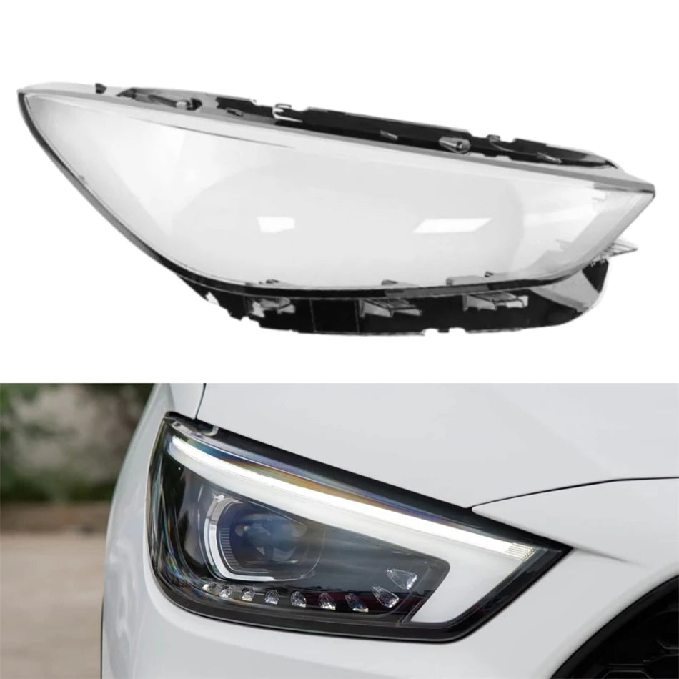 For MG ZS 2020 2021 2022 Car Replacement Parts Front Lamp Glass Glass Headlights Car Front Headlight Lens Cover Lights Shell sayaragear