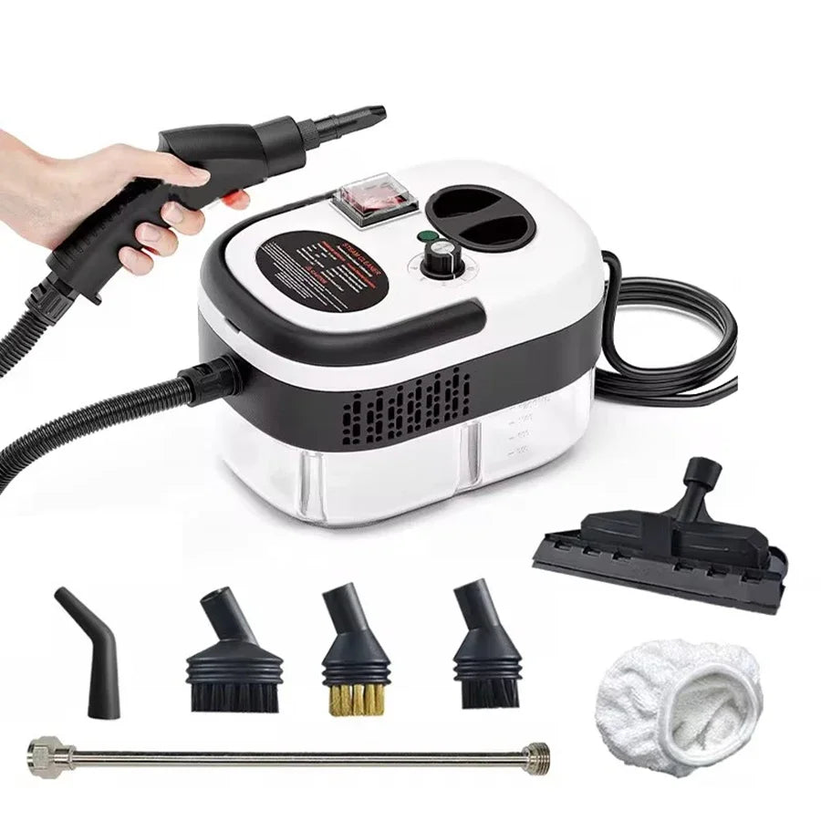 Portable Handheld Steam Cleaner High Temperature Pressurized Steam Cleaning Machine With Brush Heads For Kitchen Car sayaragear