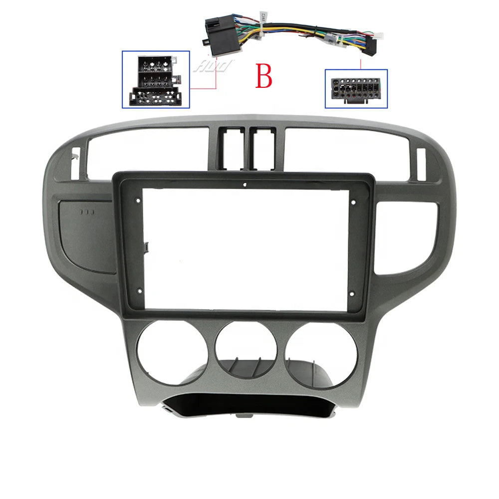9 Inch Car Frame Fascia Adapter Canbus Box For Hyundai Matrix 2001-2010 Android Radio Audio Dash Fitting Panel Kit sayaragear