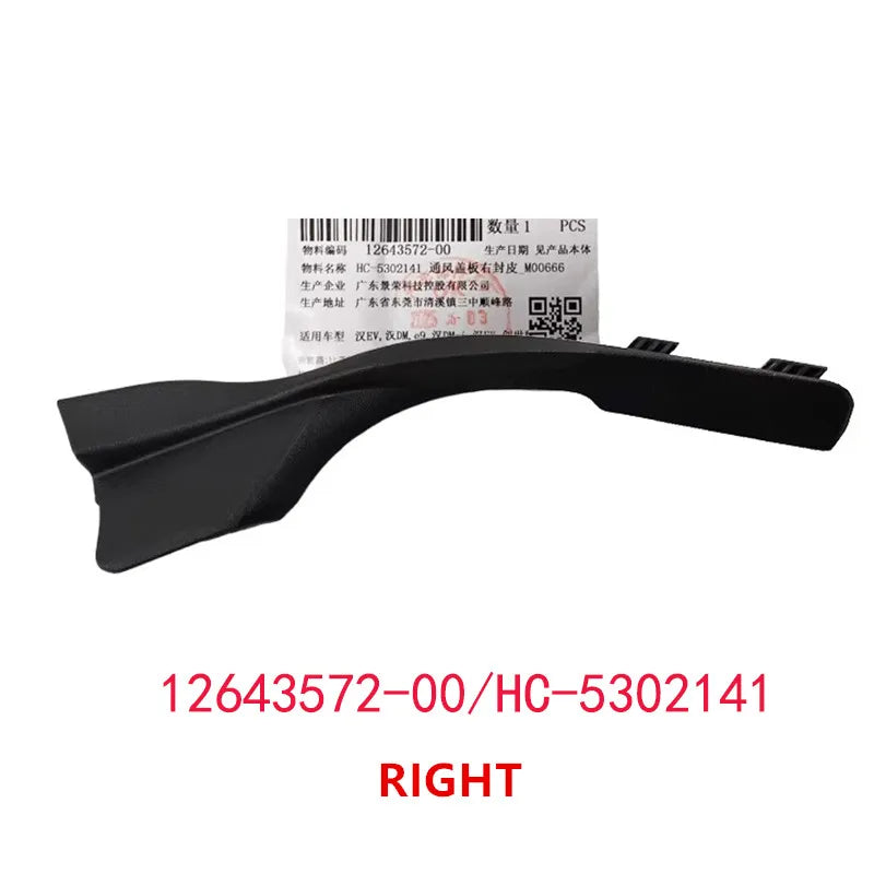 Windshield Ventilation Cover for BYD HAN EV /DM/DM-1 E9 A-pillar Guard Hinge Cover Car Accessories HC-5302131 HC-5302141 - sayaragear