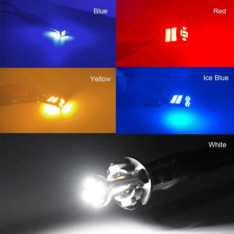 2/6/10/20/30/40/50pcs T10 W5W 194 501 Led Canbus No Error Car Interior Light T10 26 SMD 4014 Chip Pure White Instrument Lights B sayaragear