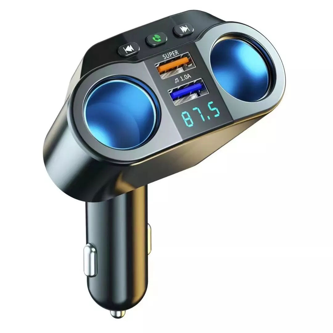 KC-01 car charger with one to two USB ports intelligent digital display QC3.0 fast charging multifunctional car cigarette lighter eprolo