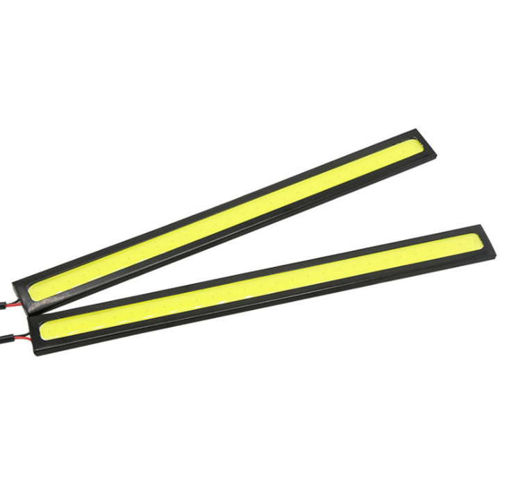 4/2Pcs 17CM Universal Car COB LED Strip Car Running Fog Lamp Driving Strip Light Waterproof 10-16V Flexible Led Strip Accessorie eprolo