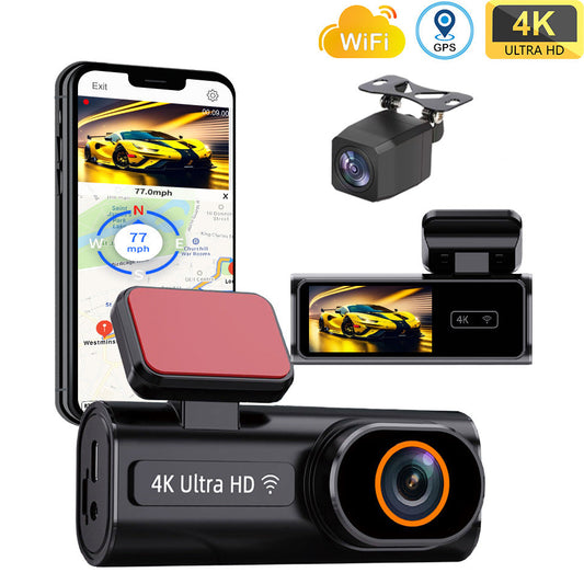 Mobile Internet WIFI version CAR DVR 1.97 inch driving recorder 4K high-definition dual recording parking eprolo