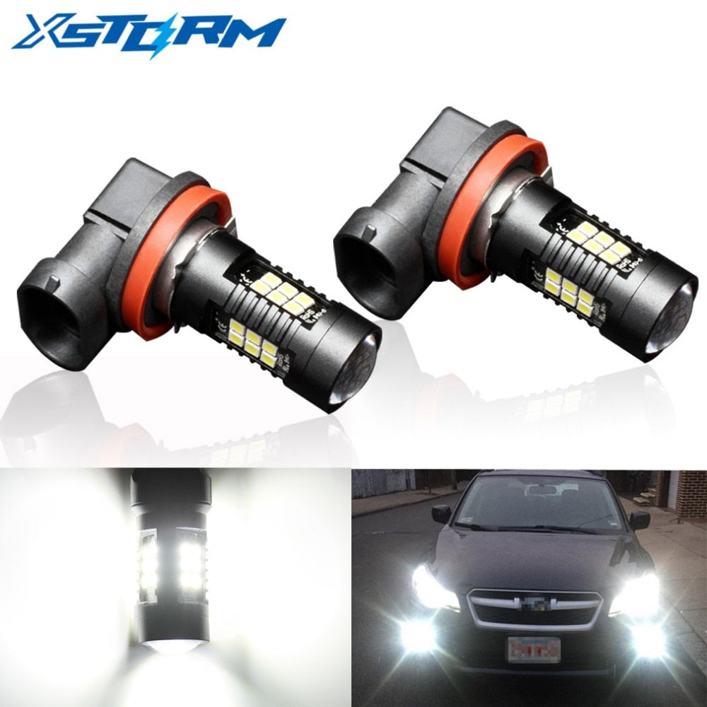 2Pcs H8 H11 Led HB4 9006 HB3 9005 Fog Lights Bulb 3030SMD 1200LM 6000K White Car Driving Running Lamp Auto Leds Light 12V 24V eprolo
