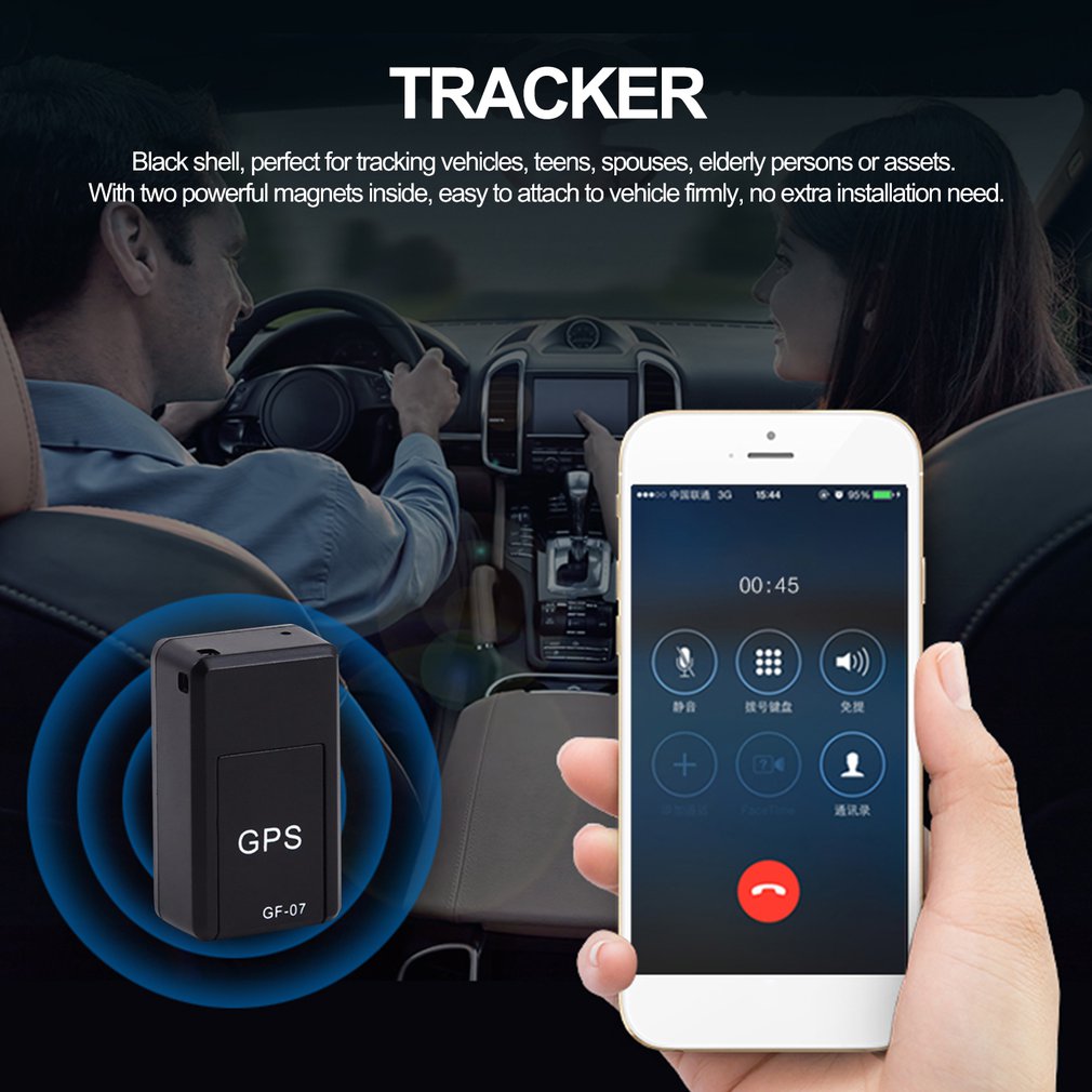 Car Tracker Magnetic Mini Car Tracker GPS Real Time Tracking Locator Device Recordable Anti-lost Rechargeable Locator sayaragear