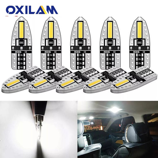 10x T10 LED W5W 194 Car Lights for Honda Civic Accord CRV HRV Jazz Fit NC750X Auto Led Interior Light Trunk Lamp Xenon 6000K 12v eprolo