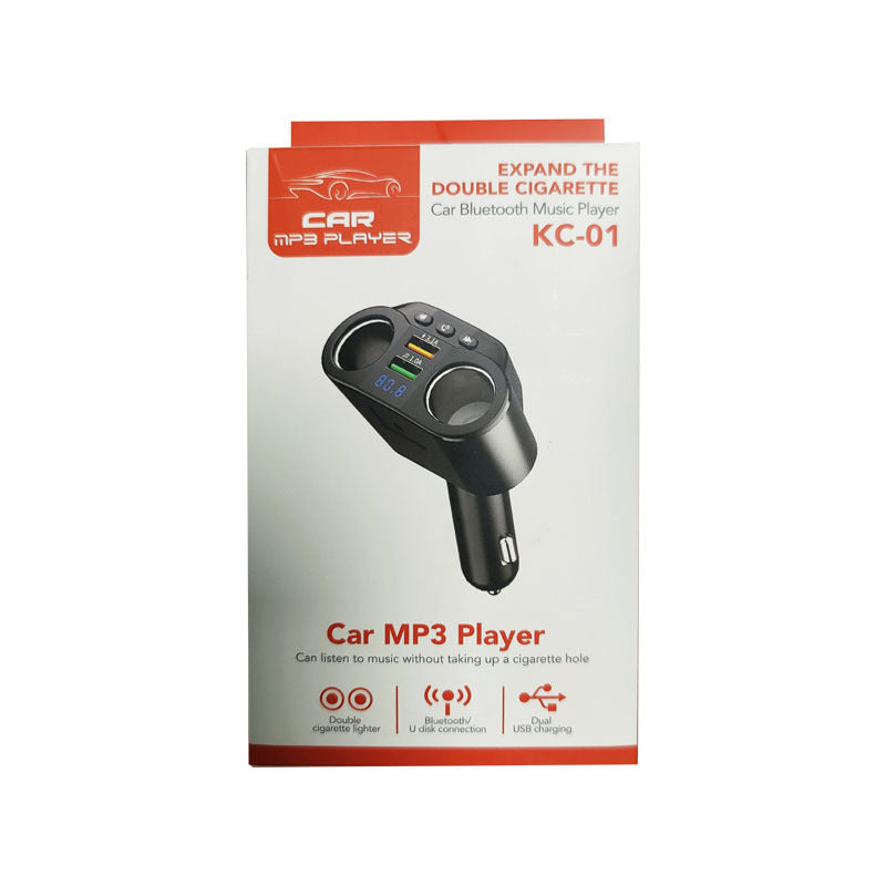 KC-01 car charger with one to two USB ports intelligent digital display QC3.0 fast charging multifunctional car cigarette lighter eprolo