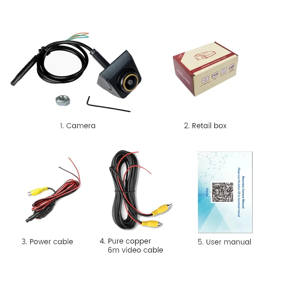 Car Rear View Camera 1080P Full HD CVBS AHD Reversing Rear Camera 170° Wide Angle Night Vision Fisheye Len Car Reversing Camera sayaragear