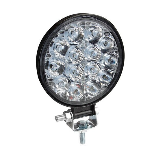 OKEEN 9LED 27W 16LED 48W Work Light 12V 24V Car LED Spotlight Square Round Auto Truck Off Road Mini Ledbar Offroad Accessories eprolo