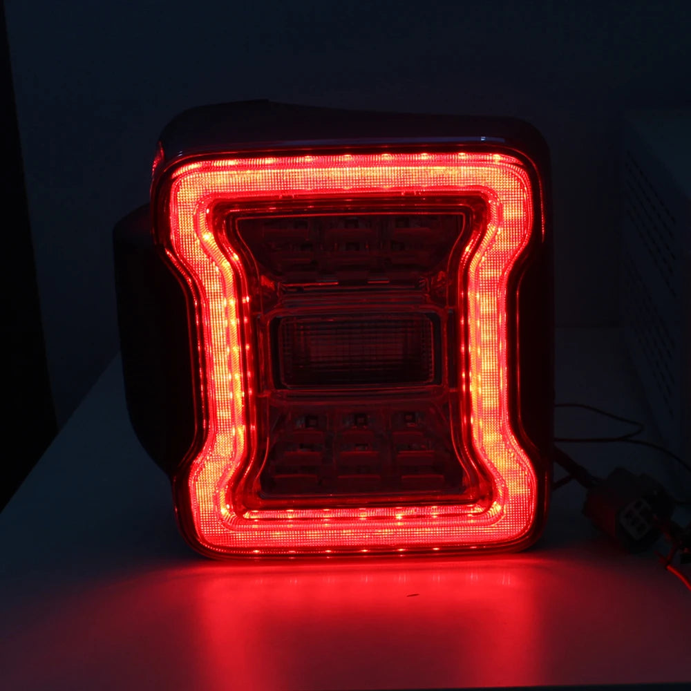 for Jeep Wrangler JK 2007-2018 LED Tail Light Taillight Assembly Rear Lamps Brake Reverse Light Daytime Running Lights sayaragear