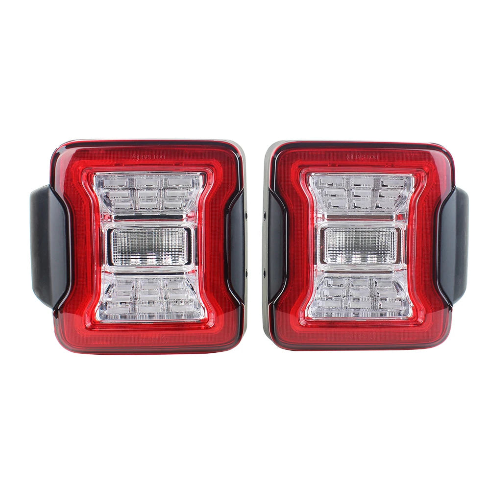 for Jeep Wrangler JK 2007-2018 LED Tail Light Taillight Assembly Rear Lamps Brake Reverse Light Daytime Running Lights sayaragear
