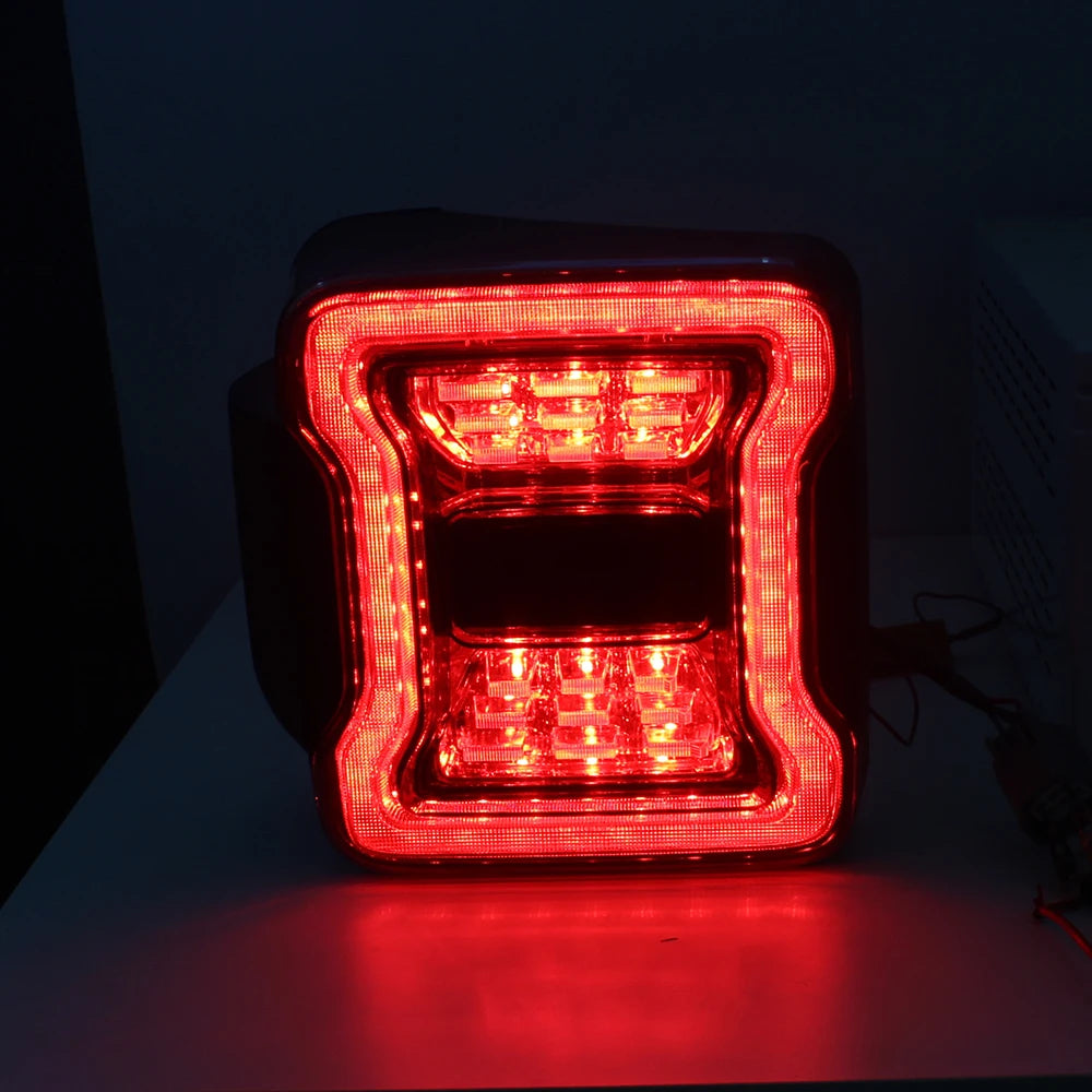 for Jeep Wrangler JK 2007-2018 LED Tail Light Taillight Assembly Rear Lamps Brake Reverse Light Daytime Running Lights sayaragear