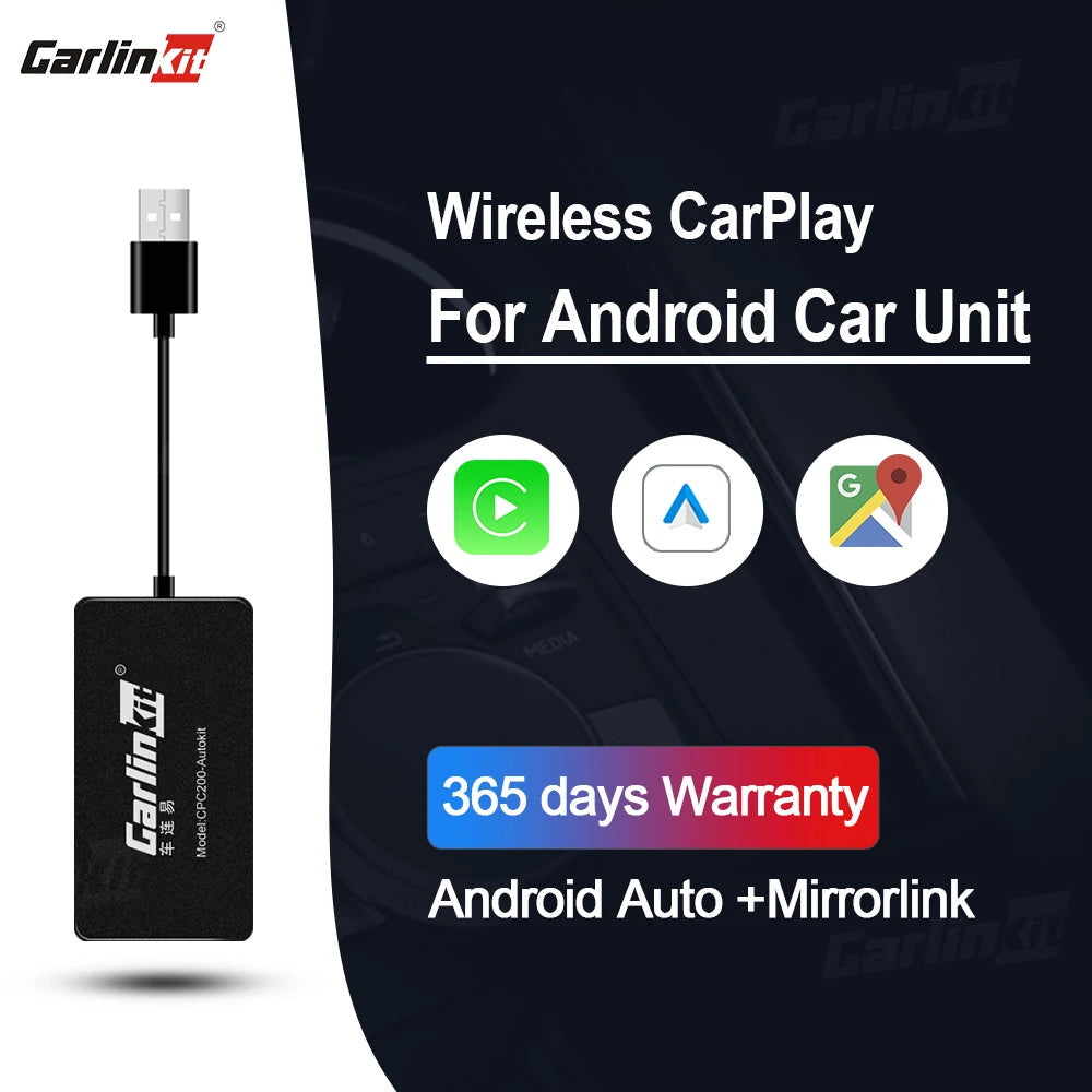 Carlinkit Wireless CarPlay Activator & Android Auto Wired USB Dongle AI Box for Android Radio Unit Bluetooth Charger Mirrorlink sayaragear