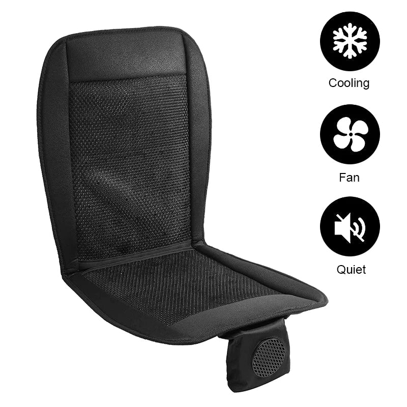 DC 12V 3D Spacer Car Summer Cool Air Seat Cushion With 8Fan Fast Blowing Ventilation Seat Cooling Pat Refrigerated Seat sayaragear