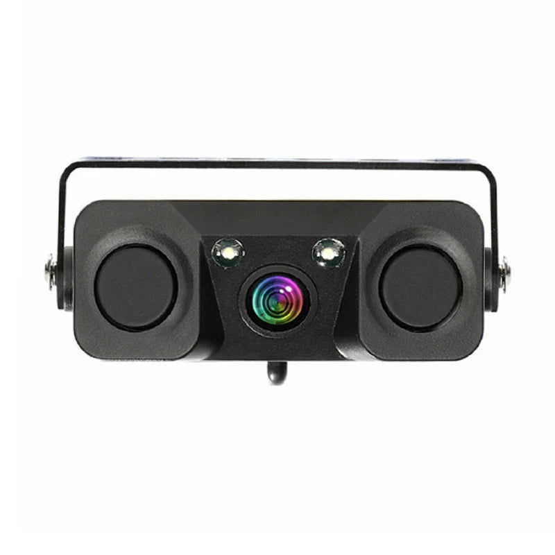 HD CCD Car Rear View Camera 3 in 1 Parking Radar Detector Sensor Night Vision LED sayaragear