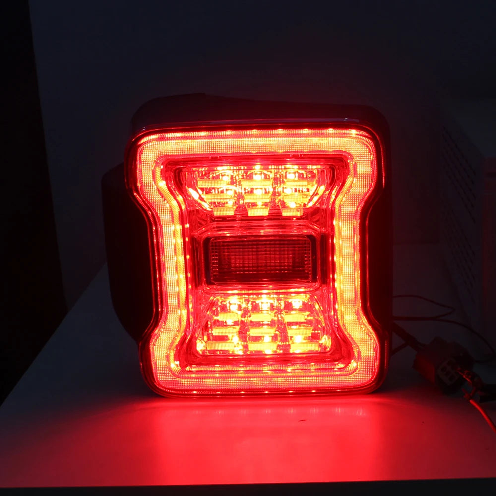 for Jeep Wrangler JK 2007-2018 LED Tail Light Taillight Assembly Rear Lamps Brake Reverse Light Daytime Running Lights sayaragear