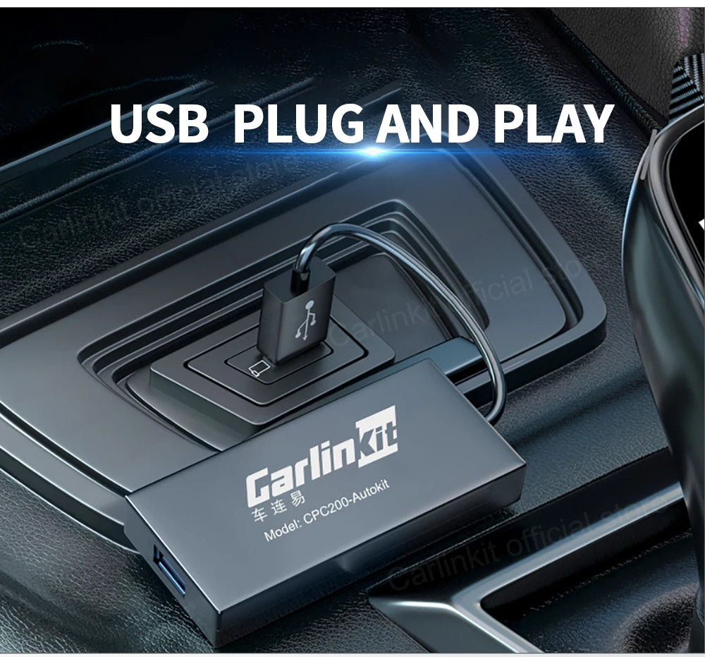 Carlinkit Wireless CarPlay Activator & Android Auto Wired USB Dongle AI Box for Android Radio Unit Bluetooth Charger Mirrorlink sayaragear