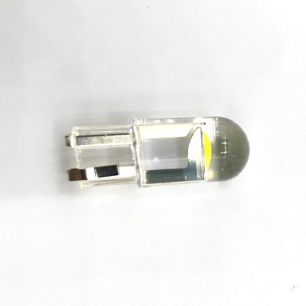 10x 2021 Newest W5W Led T10 Car Light COB Glass 6000K White Auto Automobiles License Plate Lamp Dome Read DRL Bulb Style 12V sayaragear