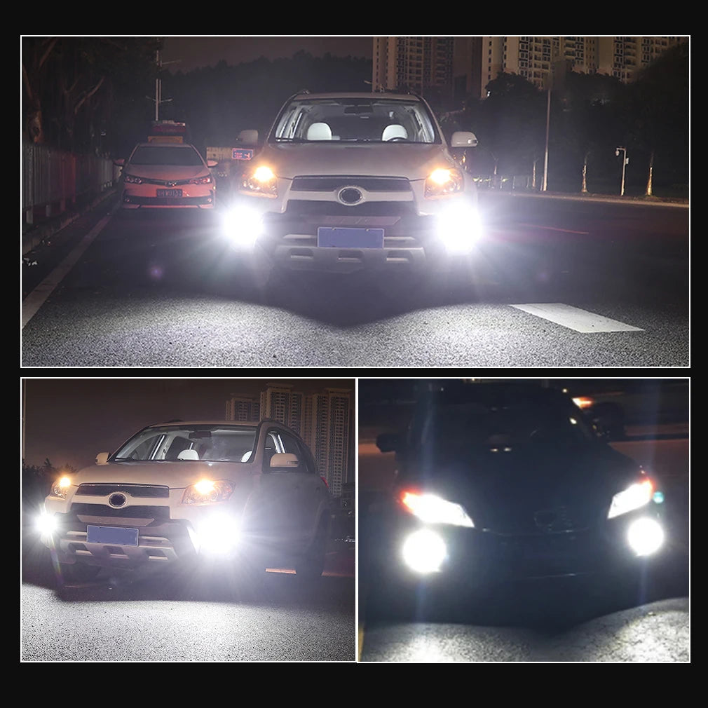 2Pcs H8 H11 LED Bulb H16 JP 9005 HB3 9006 HB4 Led Lamp Super Bright Car Fog Lights Day Driving Running Light 12V 6000K White sayaragear