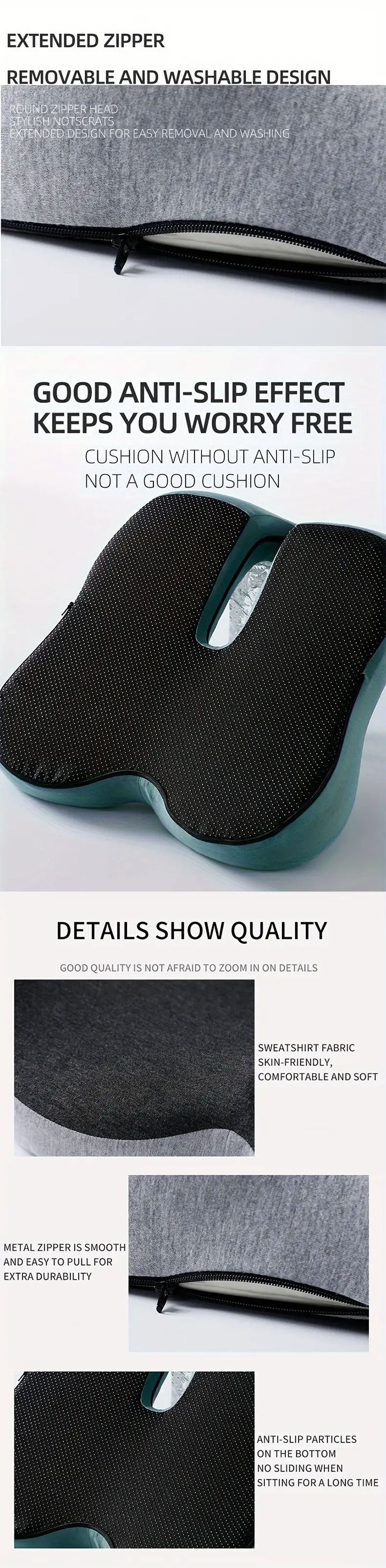 Memory Foam Cushion Interior Accessories Pillow Car Seat Waist Pillow Lumbar Support Office Pillow Chair Cushion sayaragear