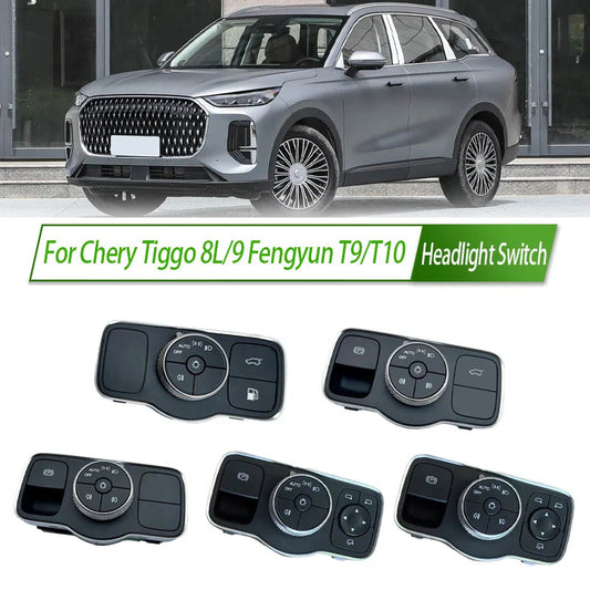 For Chery Tiggo 8L/9 Fengyun T9/T10 Electronic Handbrake Switch Parking Brake Control Headlight Mirror Adjustment Knob sayaragear